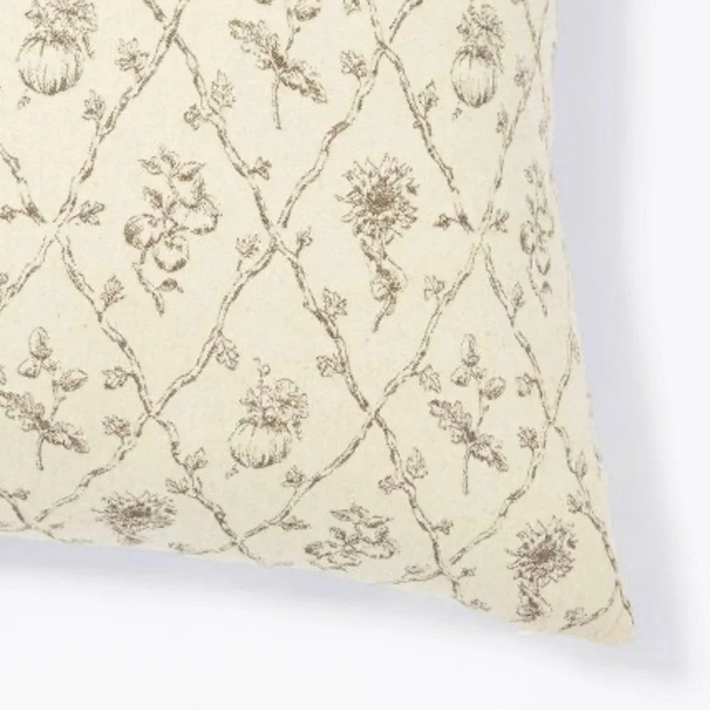 Pillow Cover Only Cream/Dark Brown - Threshold™ designed with Studio McGee